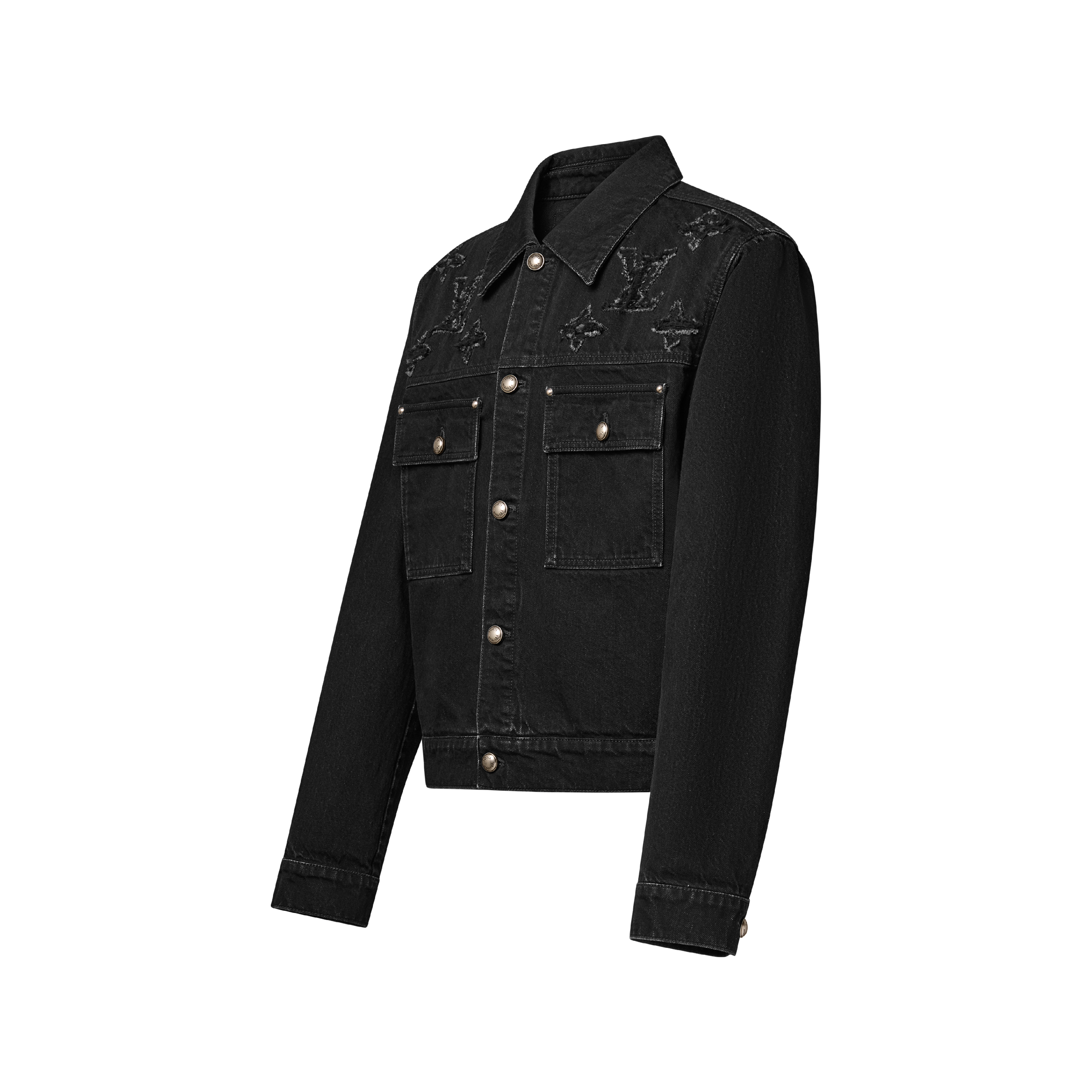 Monogram Destroy Denim Trucker Jacket - Men - Ready-to-Wear